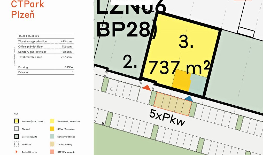 Pronájem skladovacích prostor 737 m², Plzeň – náhled fotky 10