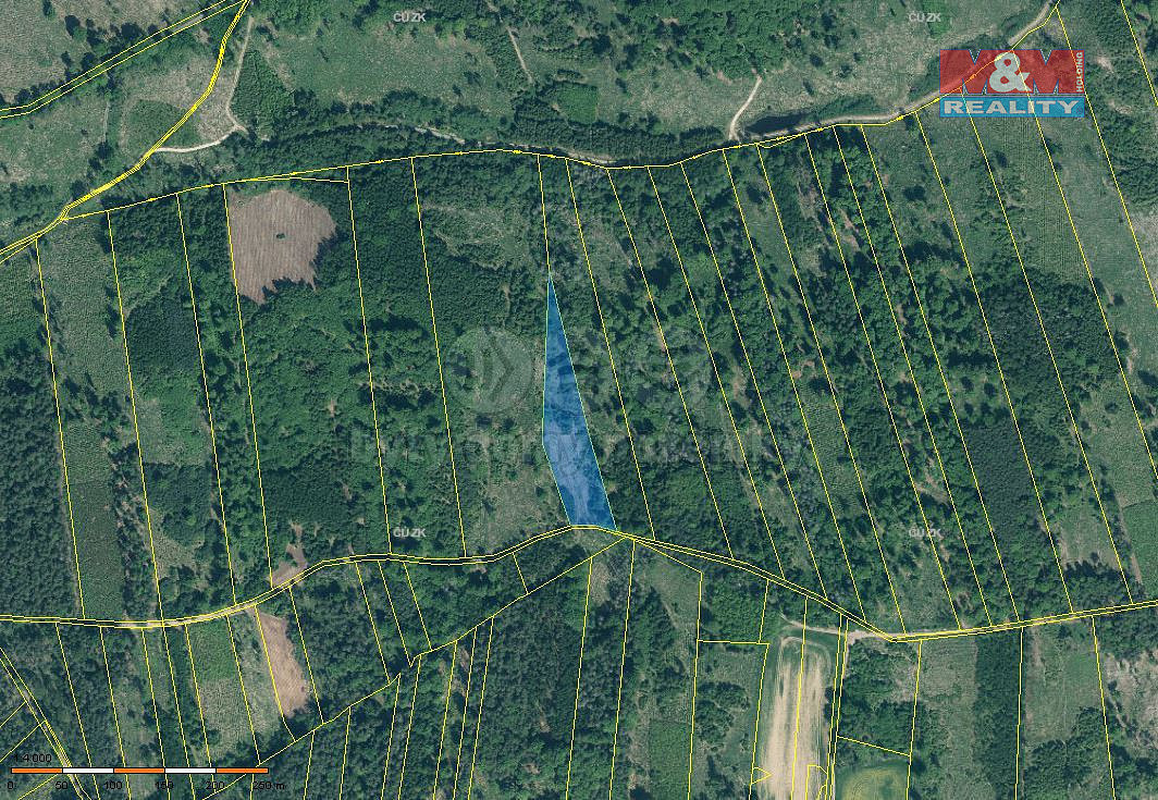 Prodej lesa 7 736 m²
