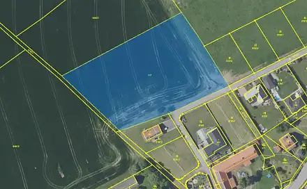 Dražba stavebního pozemku 7 909 m², Loket - Brzotice, okres Benešov