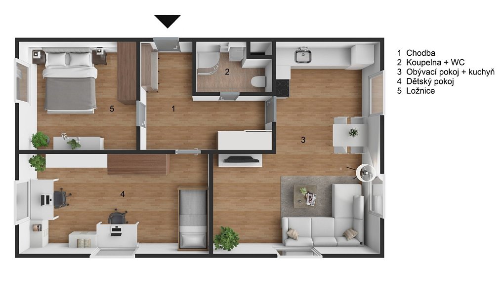 Prodej bytu 3+kk 73 m², Žacléř – náhled fotky 5