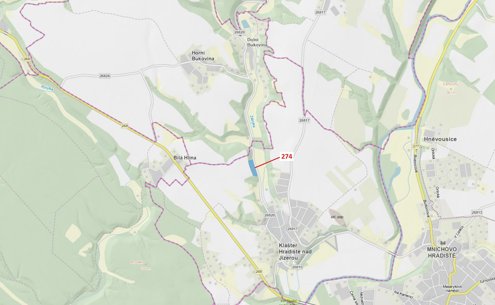 Dražba lesa 10 038 m²
