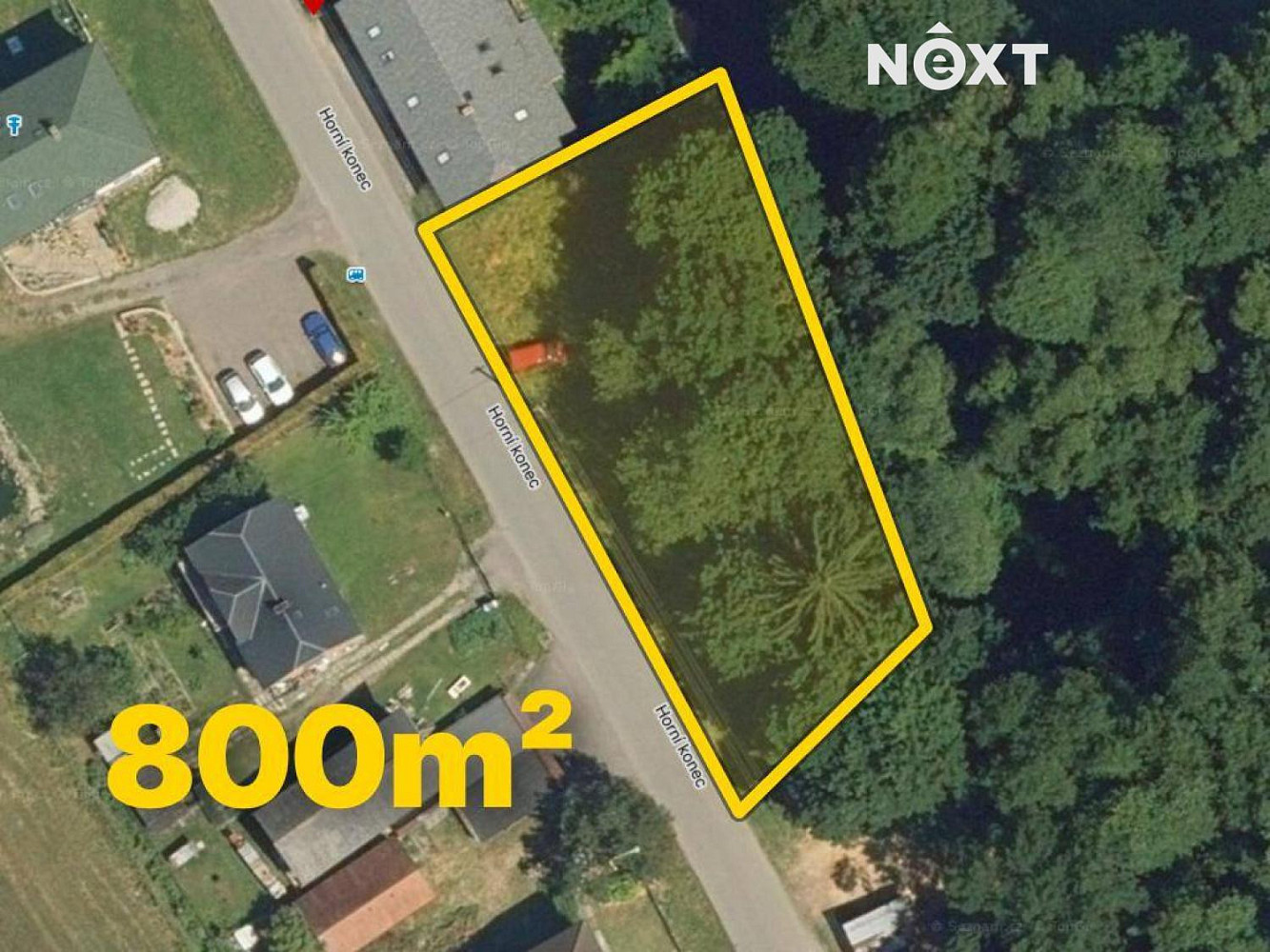 Prodej stavebního pozemku 800 m²