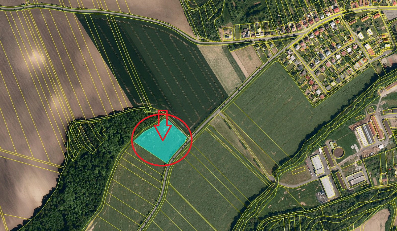 Prodej pole 1 466 m²