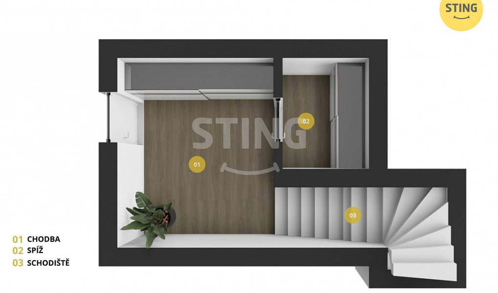 Pronájem bytu 1+kk 47 m², Opava – náhled fotky 3
