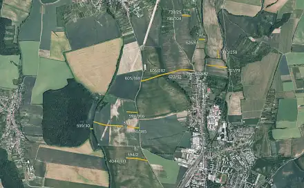 Prodej pole 25 990 m², Kyjov - Boršov, okres Hodonín