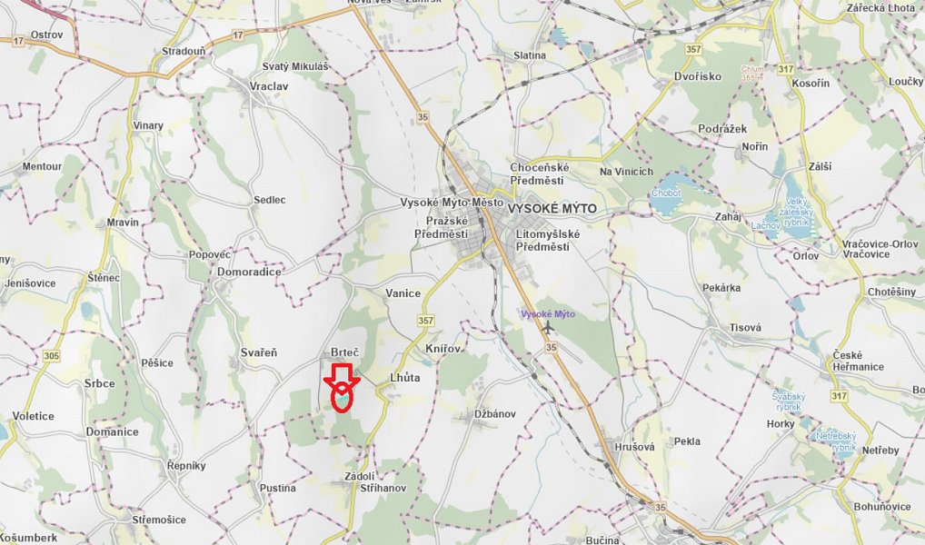Prodej lesa 5 791 m², Zádolí – náhled fotky 3