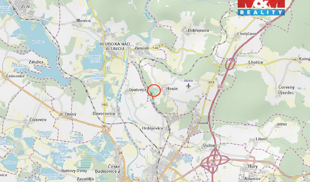 Prodej lesa 3 741 m², Hosín – náhled fotky 3