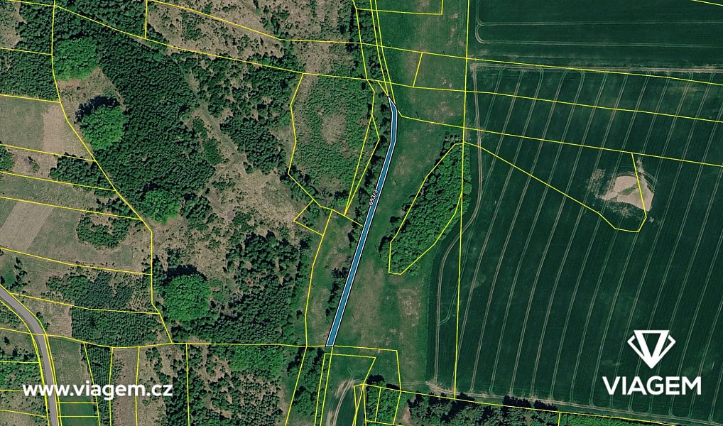 Prodej pole 514 m², Kamenice – náhled fotky 4
