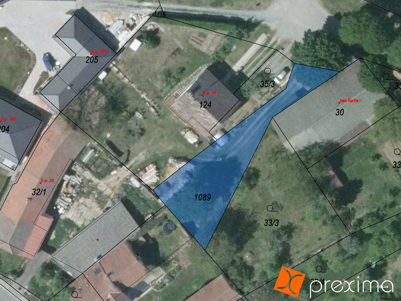 Prodej stavebního pozemku 255 m²