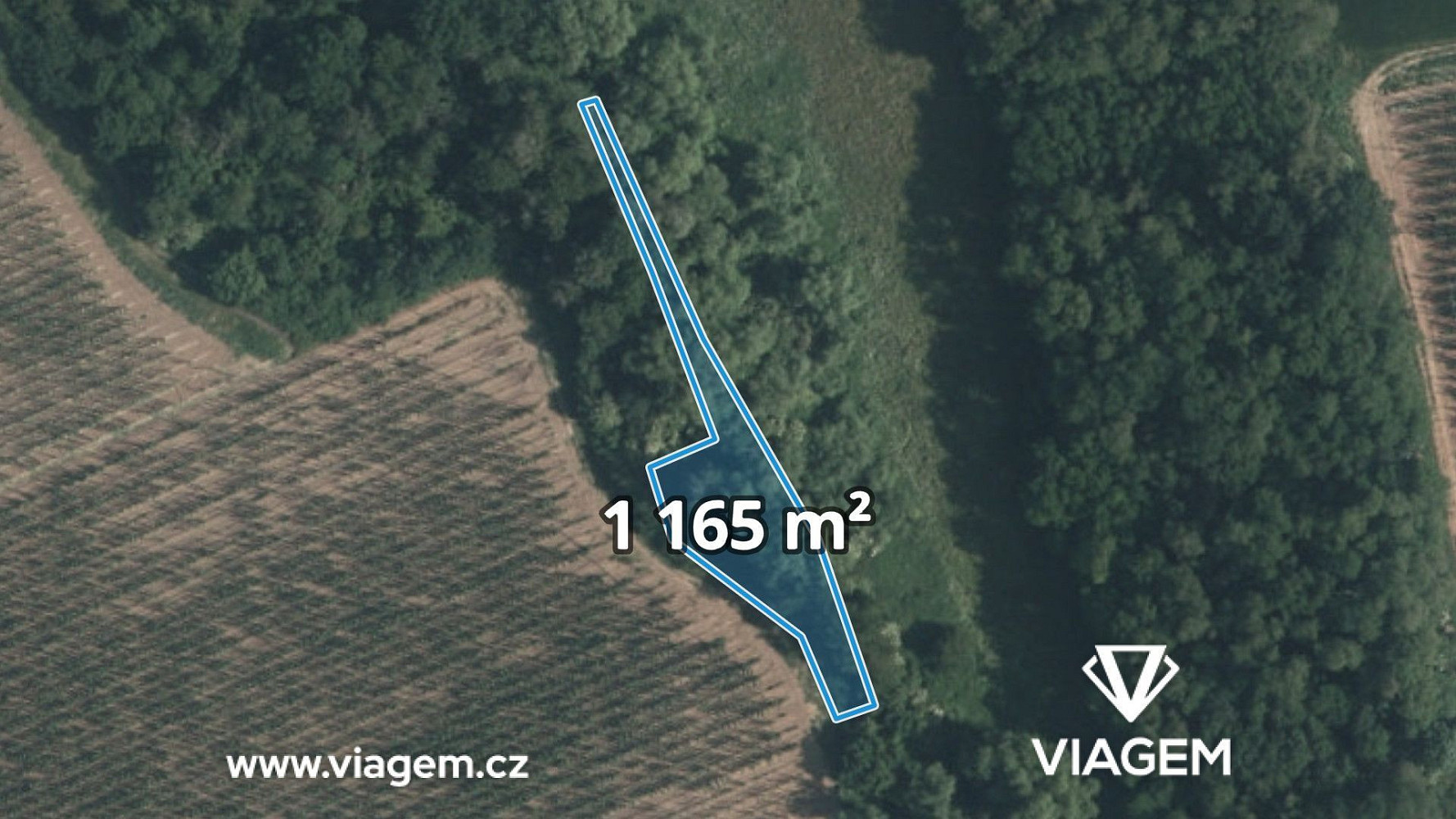 Prodej pole 1 165 m²