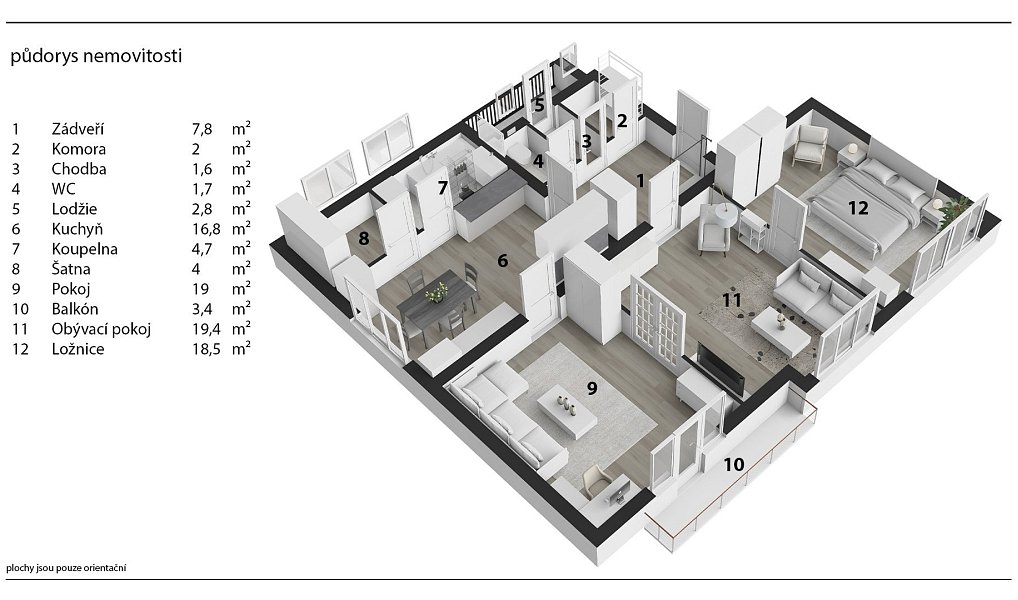 Prodej bytu 3+1 102 m², Seč – náhled fotky 13