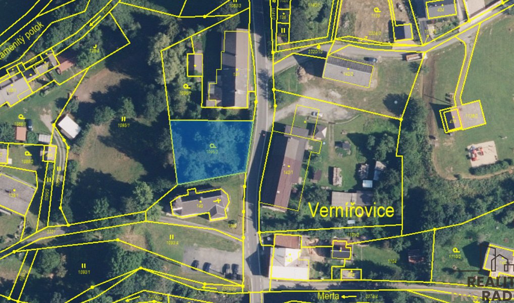 Prodej stavebního pozemku 799 m², Vernířovice – náhled fotky 5