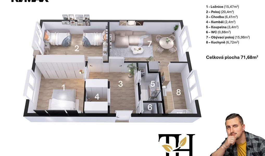Prodej bytu 3+1 72 m², Chotěboř – náhled fotky 9