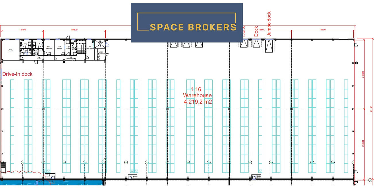 Pronájem skladovacích prostor 4 220 m² – fotografie 3