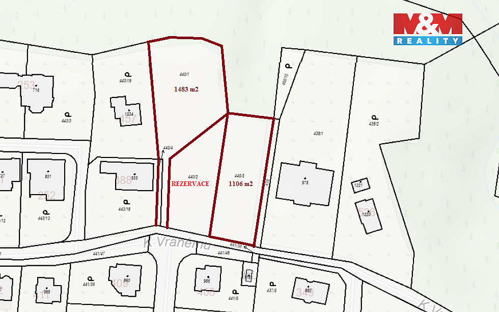 Prodej stavebního pozemku 1 106 m² – pohled 4