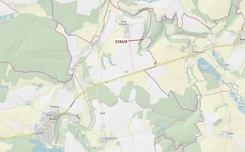 Dražba pozemku 682 m², Střížov