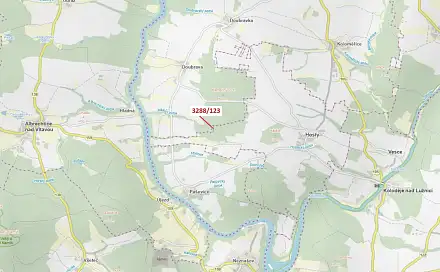 Dražba lesa 1 707 m², Hosty