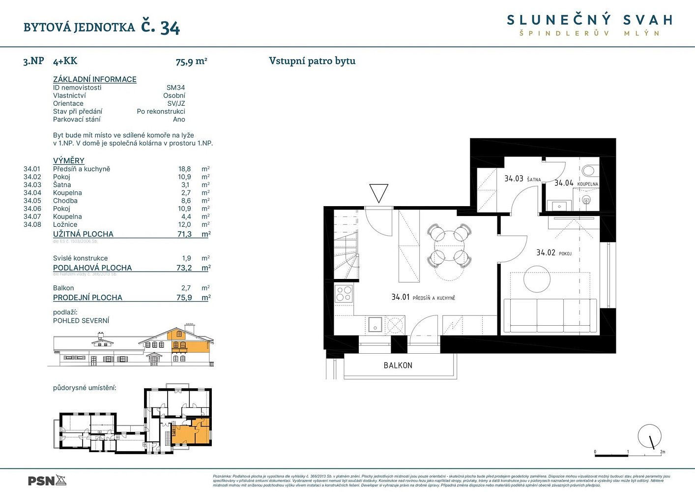 Prodej bytu 4+kk 71 m² – fotografie 2