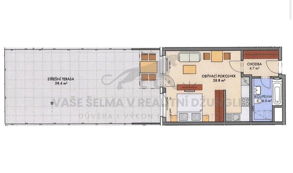 Prodej bytu 1+kk 41 m², Praha – náhled fotky 21