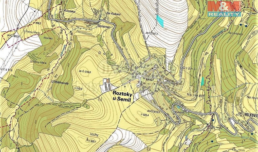 Prodej pole 2 928 m², Roztoky u Semil – náhled fotky 2