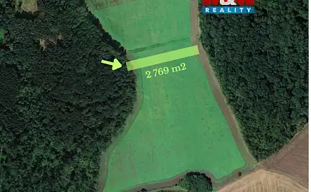 Prodej pole 2 769 m², Uherský Brod, okres Uherské Hradiště