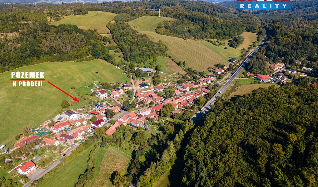 Prodej stavebního pozemku 1 233 m², Závist – náhled fotky 3