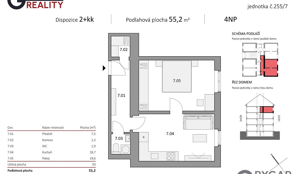 Prodej bytu 2+kk 55 m², Praha – náhled fotky 14