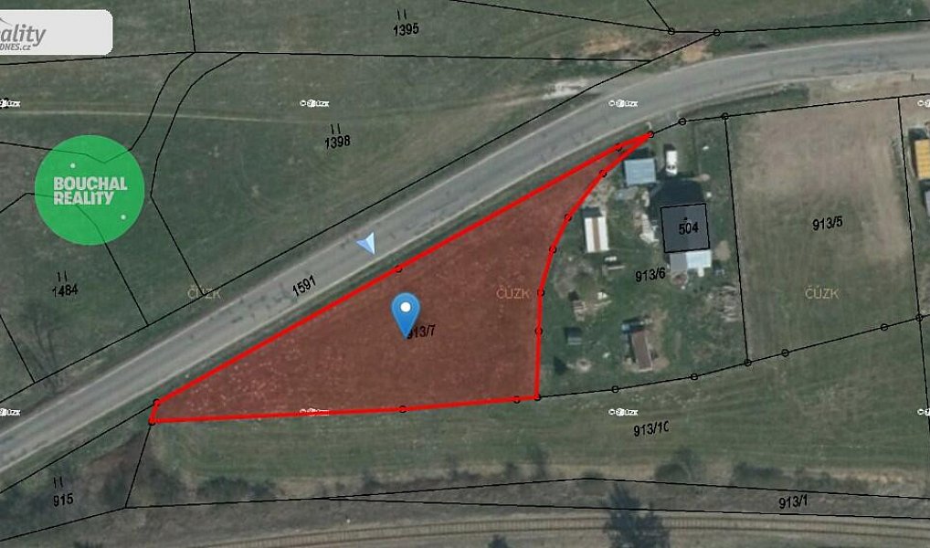 Prodej stavebního pozemku 1 207 m², Břasy – náhled fotky 12