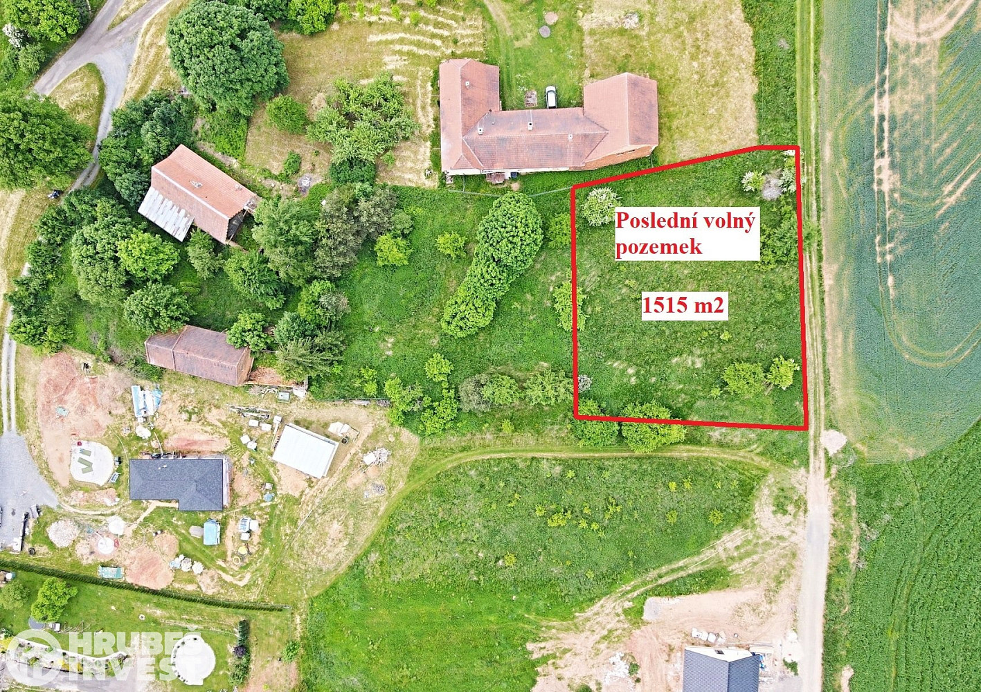 Prodej stavebního pozemku 1 515 m²