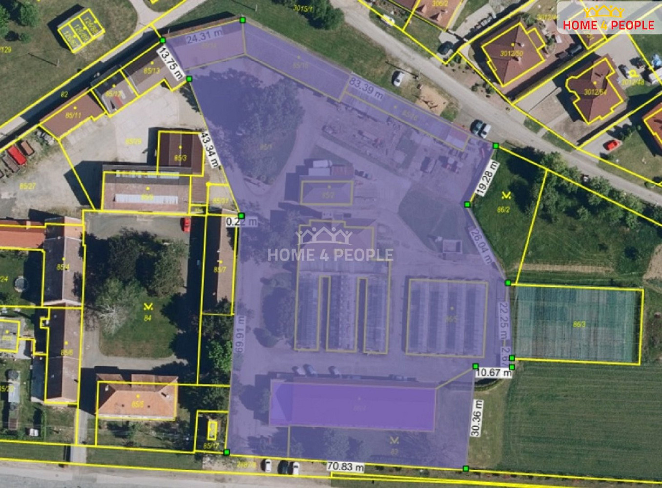 Prodej výrobních prostor 8 554 m²