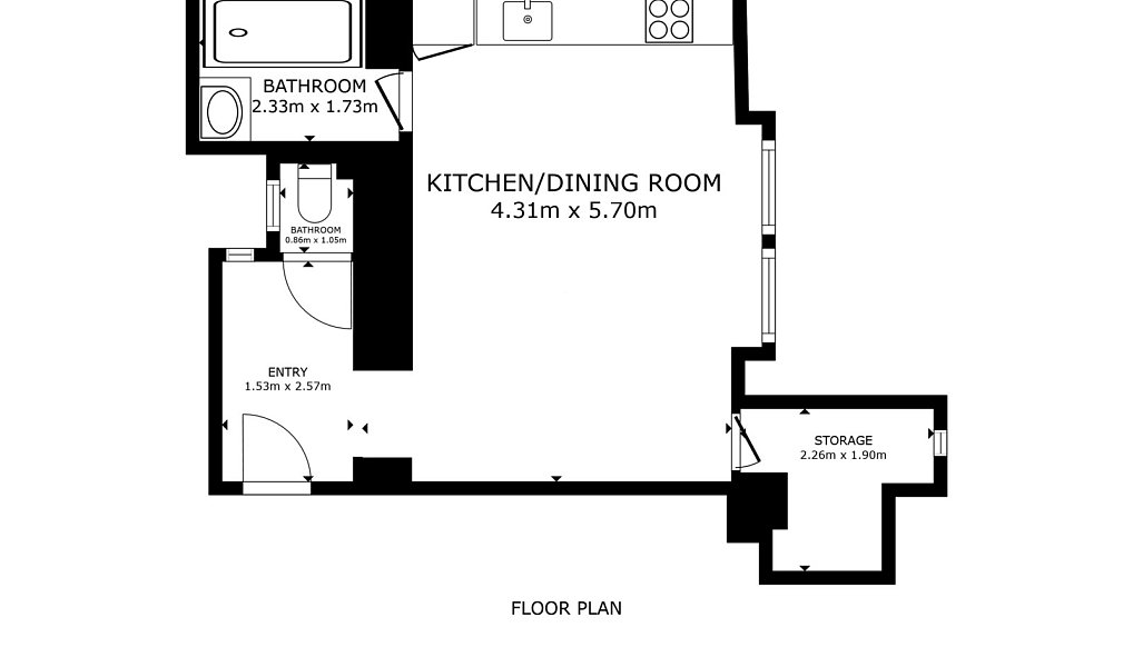 Pronájem bytu 1+kk 38 m², Praha – náhled fotky 3