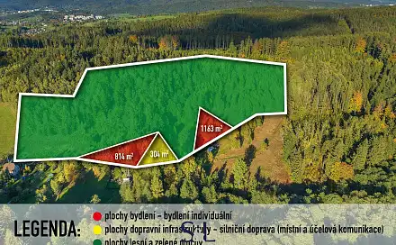Prodej stavebního pozemku 36 716 m², Dlouhý Most, okres Liberec