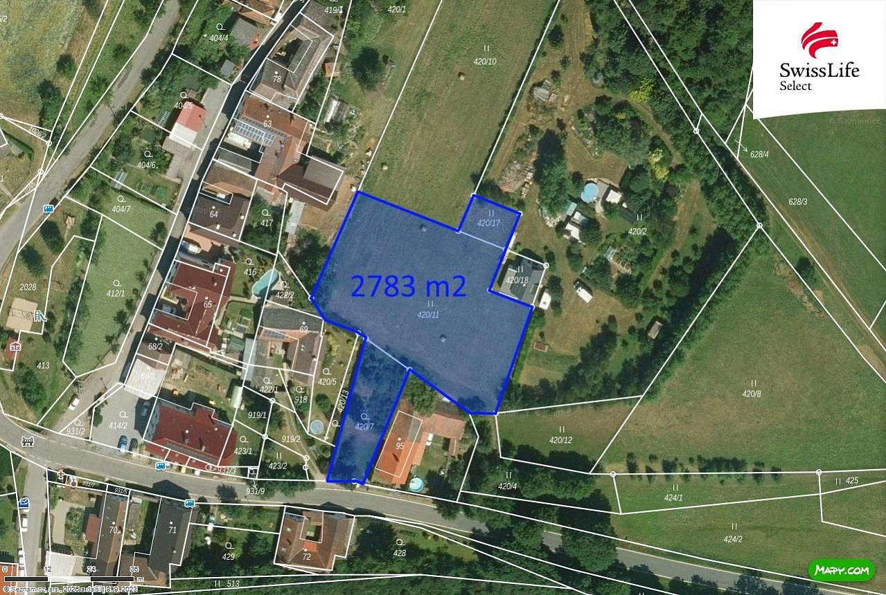 Prodej stavebního pozemku 2 783 m² – fotografie 2