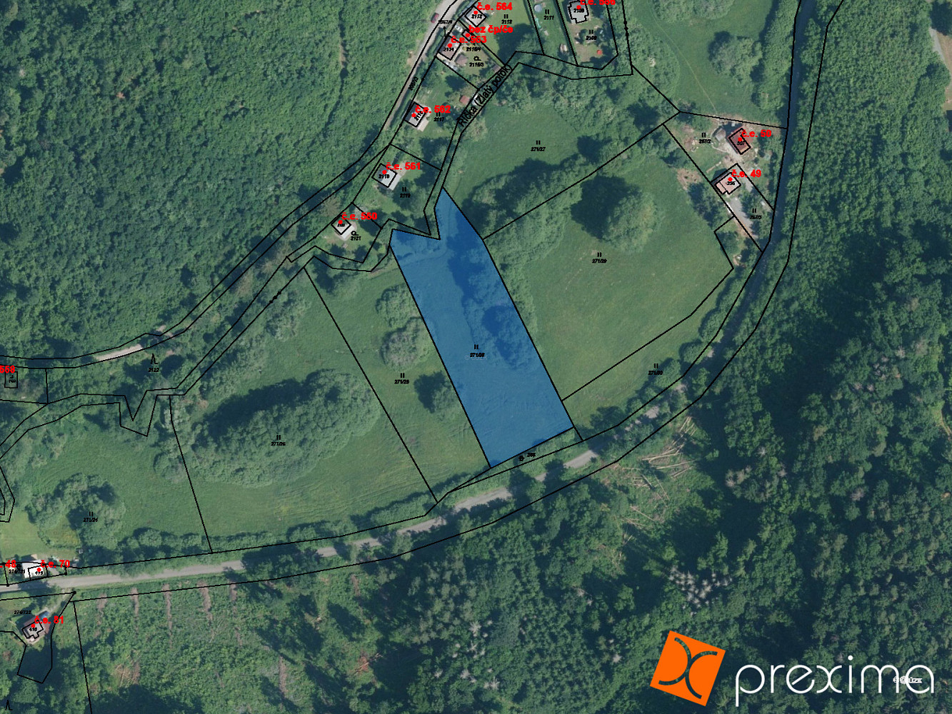 Prodej komerčního pozemku 1 842 m²