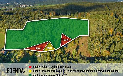 Prodej stavebního pozemku 36 716 m², Dlouhý Most, okres Liberec