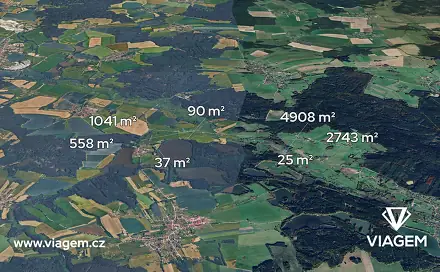 Prodej pole 587 m², Olešnice, okres České Budějovice