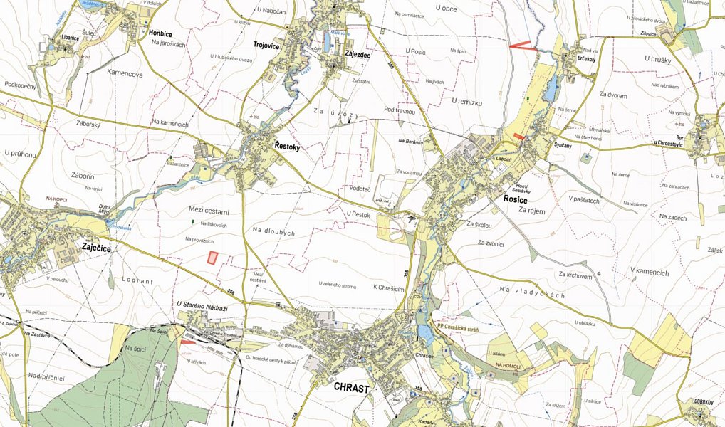 Prodej pole 4 745 m², Rosice – náhled fotky 4
