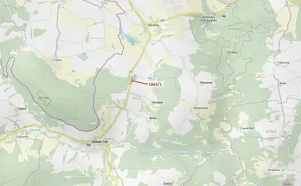 Dražba lesa 8 653 m², Manětín