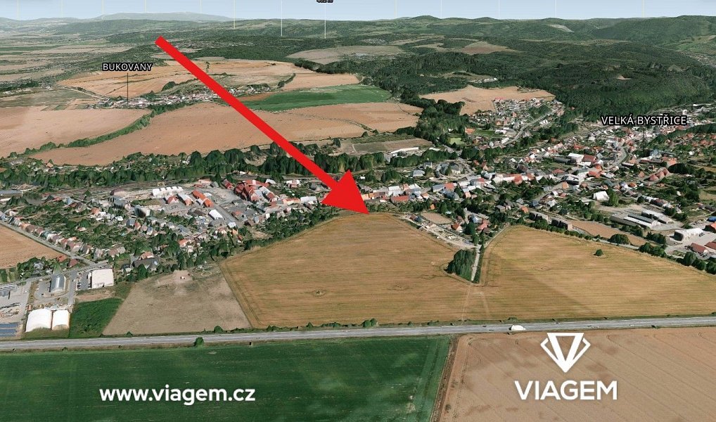 Prodej stavebního pozemku 1 055 m², Velká Bystřice – náhled fotky 4