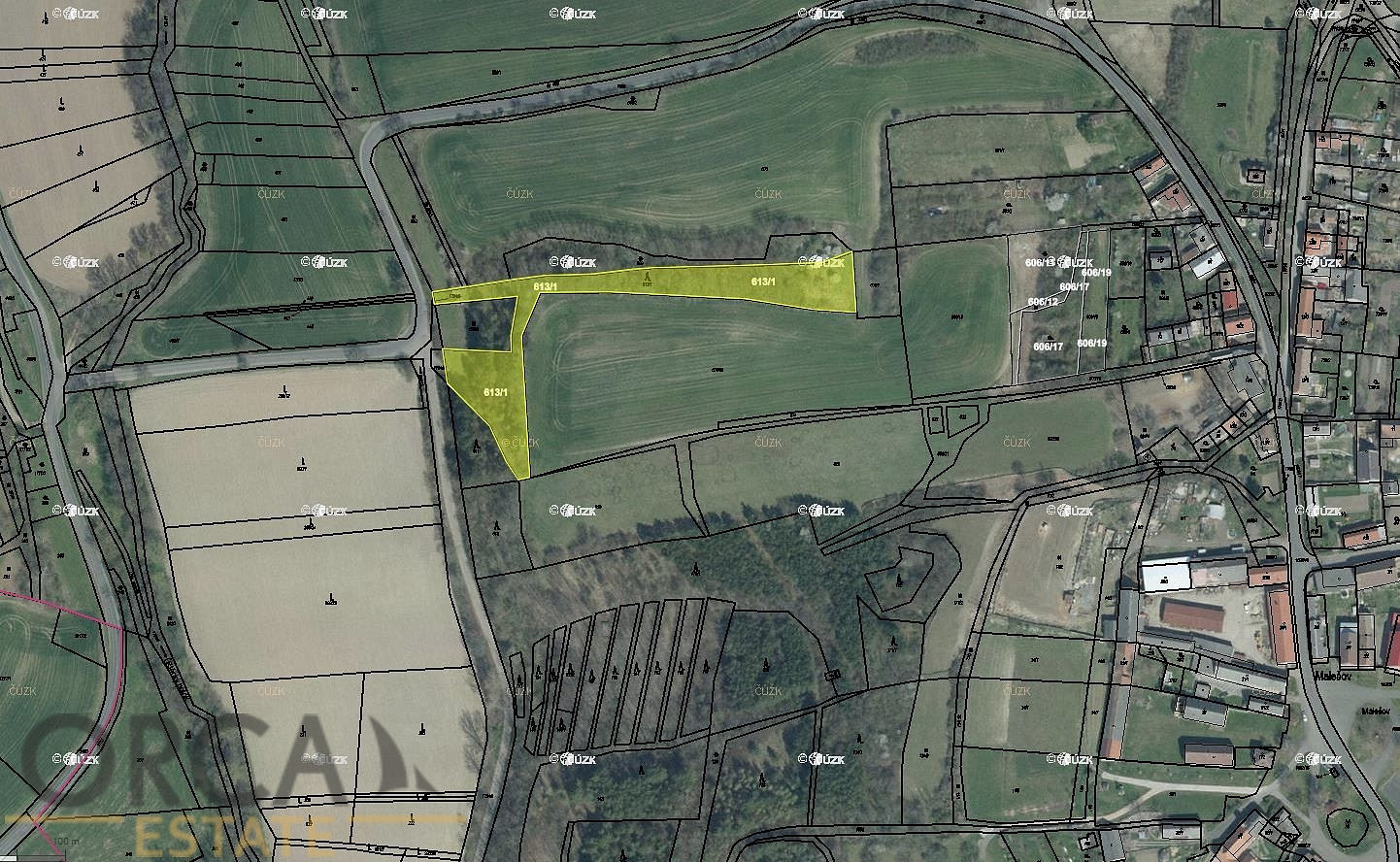 Prodej lesa 828 m²