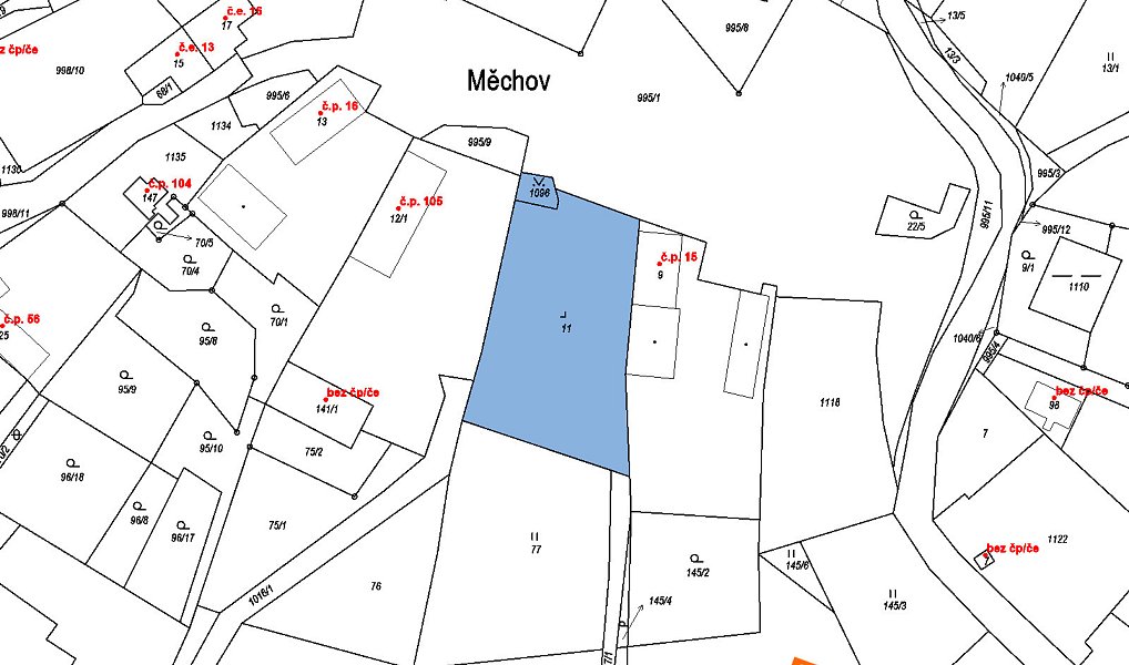 Prodej stavebního pozemku 77 m², Otročín – náhled fotky 2