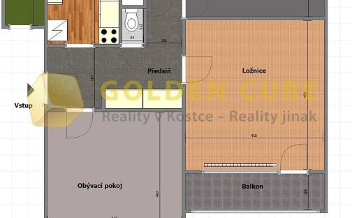 Prodej bytu 3+1 71 m², Podlešín, okres Kladno