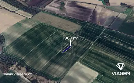 Prodej pole 328 m², Všetaty, okres Mělník