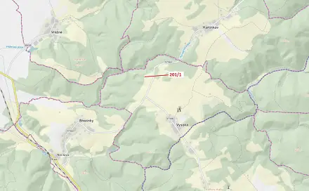 Dražba lesa 92 m², Vysoká