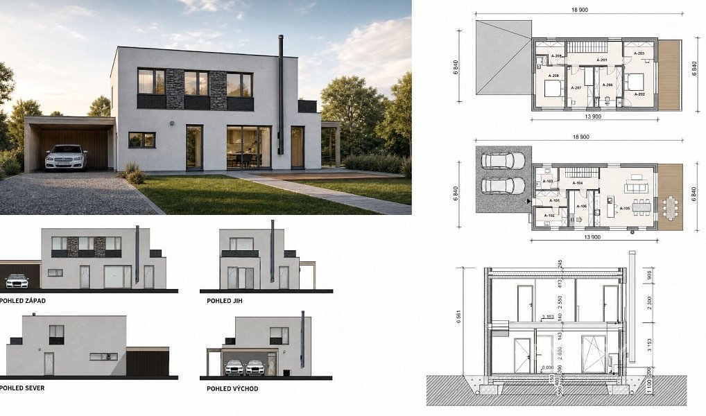 Prodej stavebního pozemku 877 m², Úvaly – náhled fotky 12