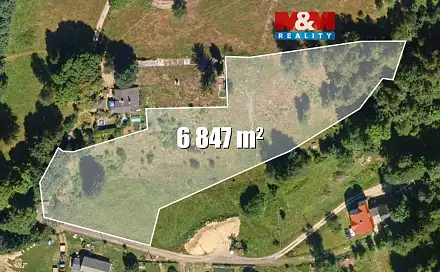 Prodej louky 6 847 m², Janov nad Nisou, okres Jablonec nad Nisou