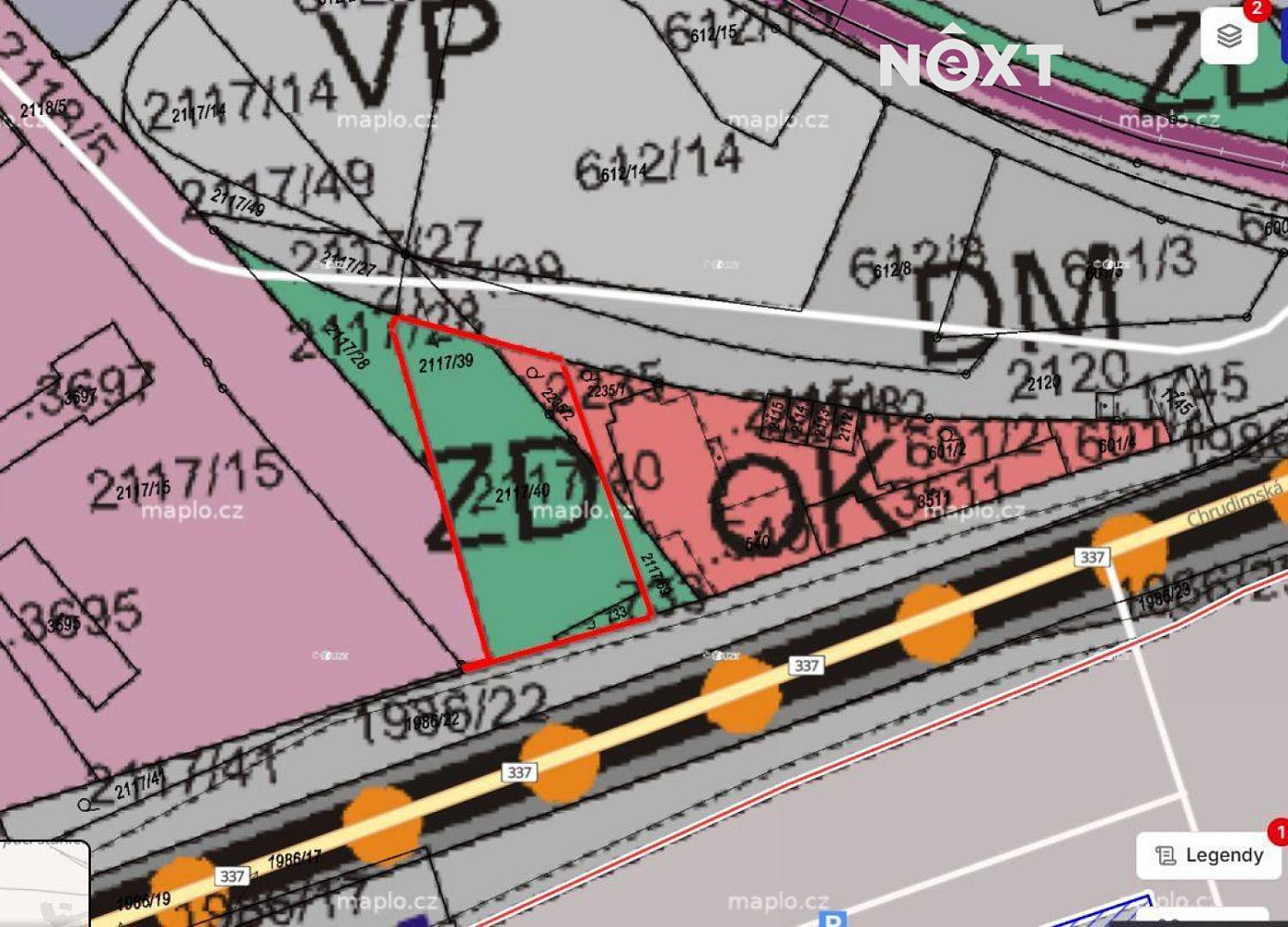 Prodej komerčního pozemku 805 m² — photo 2