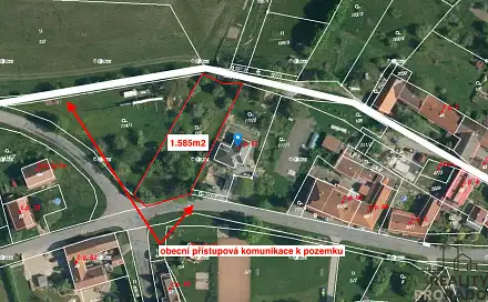 Prodej stavebního pozemku 1 585 m², Střemošice, okres Chrudim