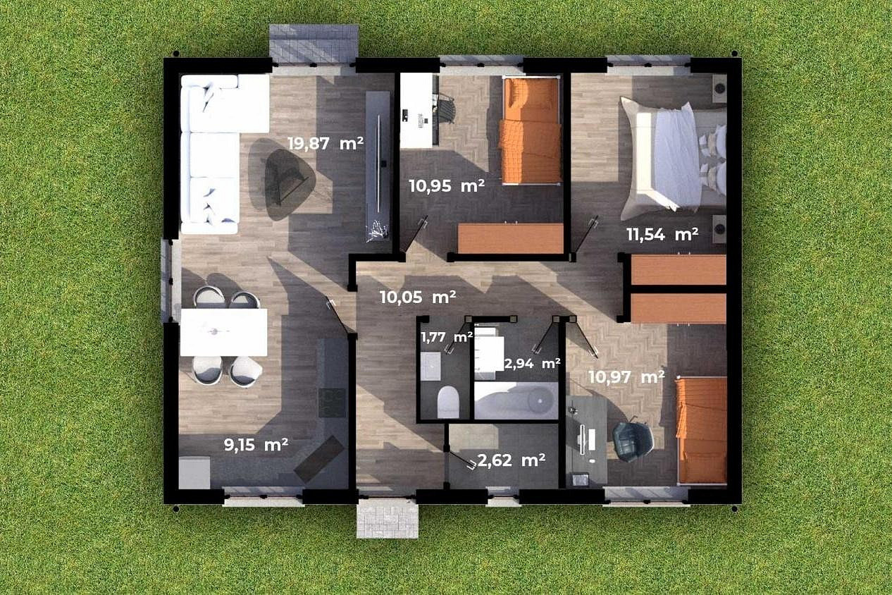 Prodej domu 80 m² s pozemkem 870 m² – fotografie 2