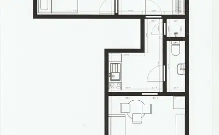 Pronájem bytu 3+1 55 m²